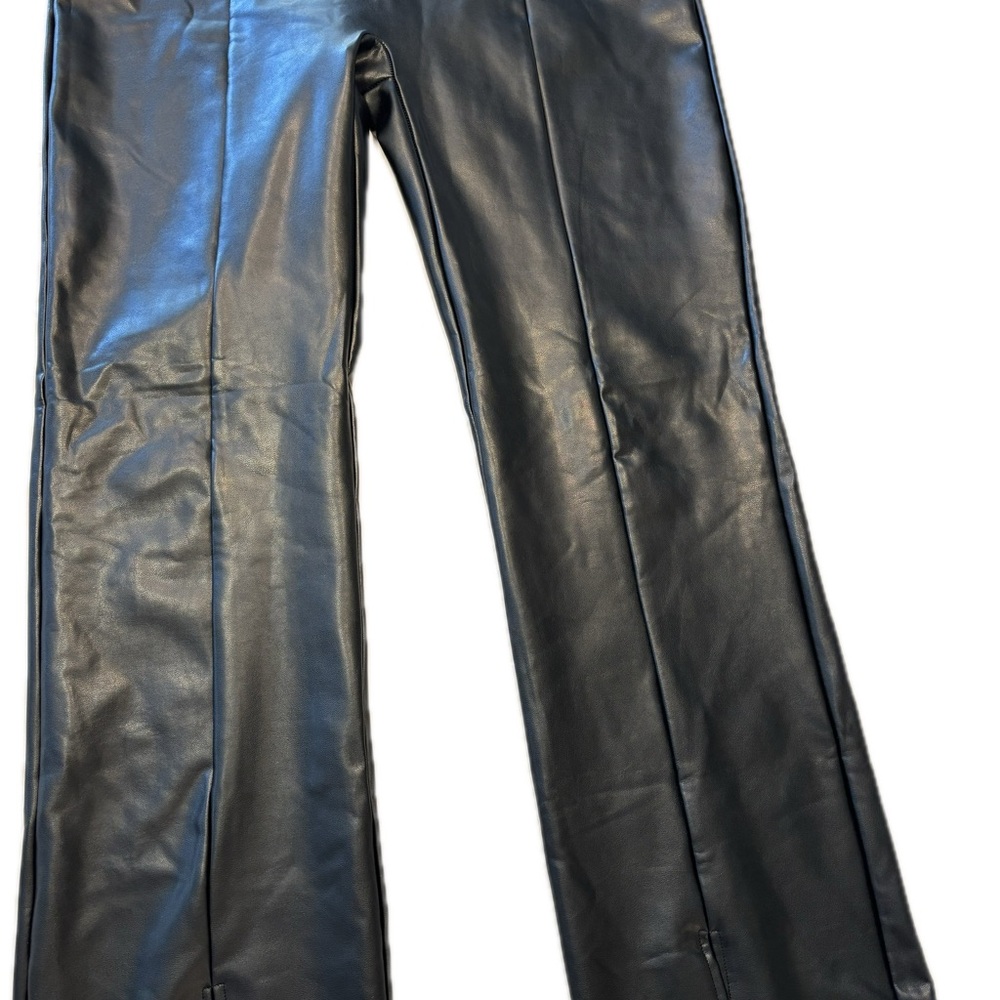 Abercrombie Tall Girl Black Faux Leather Pants